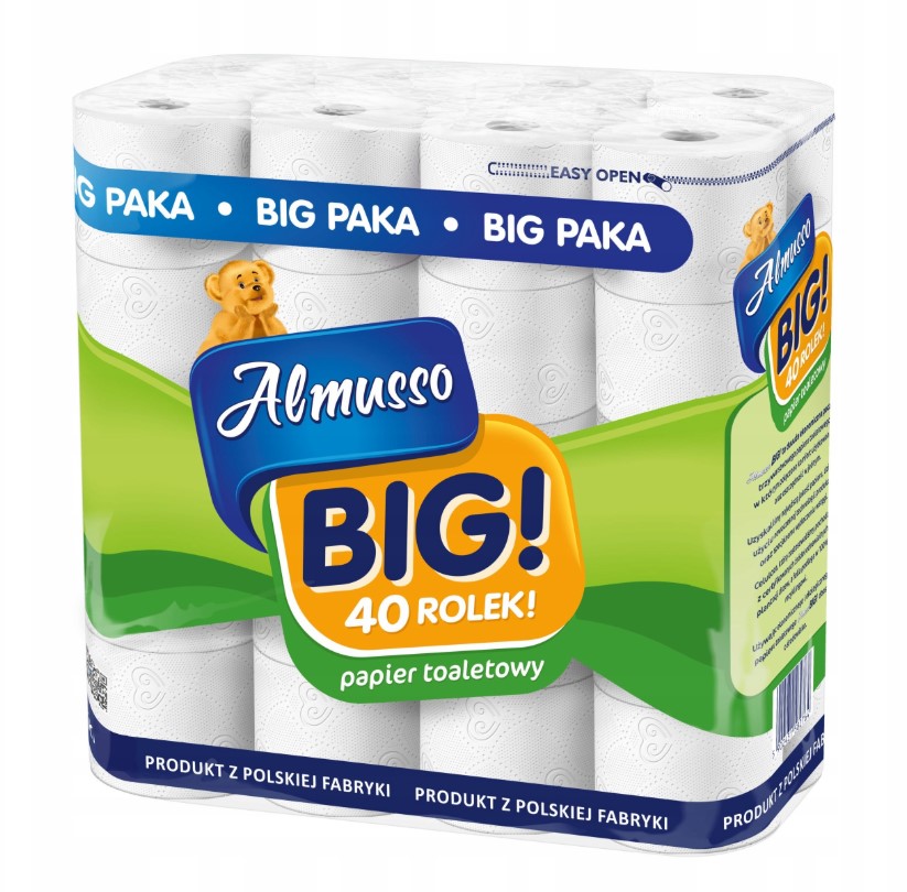 Tualettpaber 40 Rulli x2 - 80 Rulli