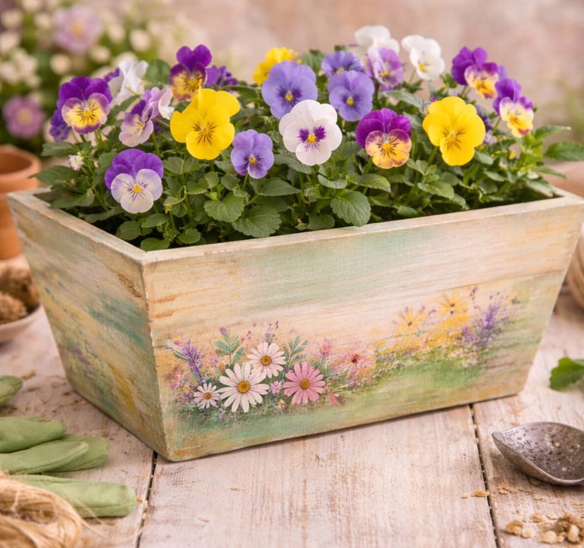 Puidust Lillekastid 2tk - Image 3