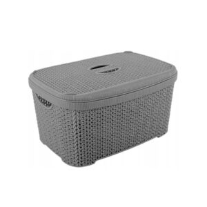 Punutud Korv Kaanega 37cm